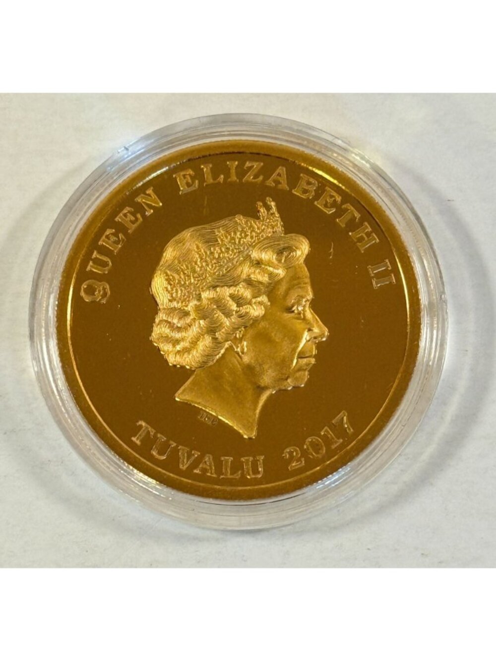 Queen Elizabeth Tuvalu 2017 Battle Of Coral Sea One Dollar Coin